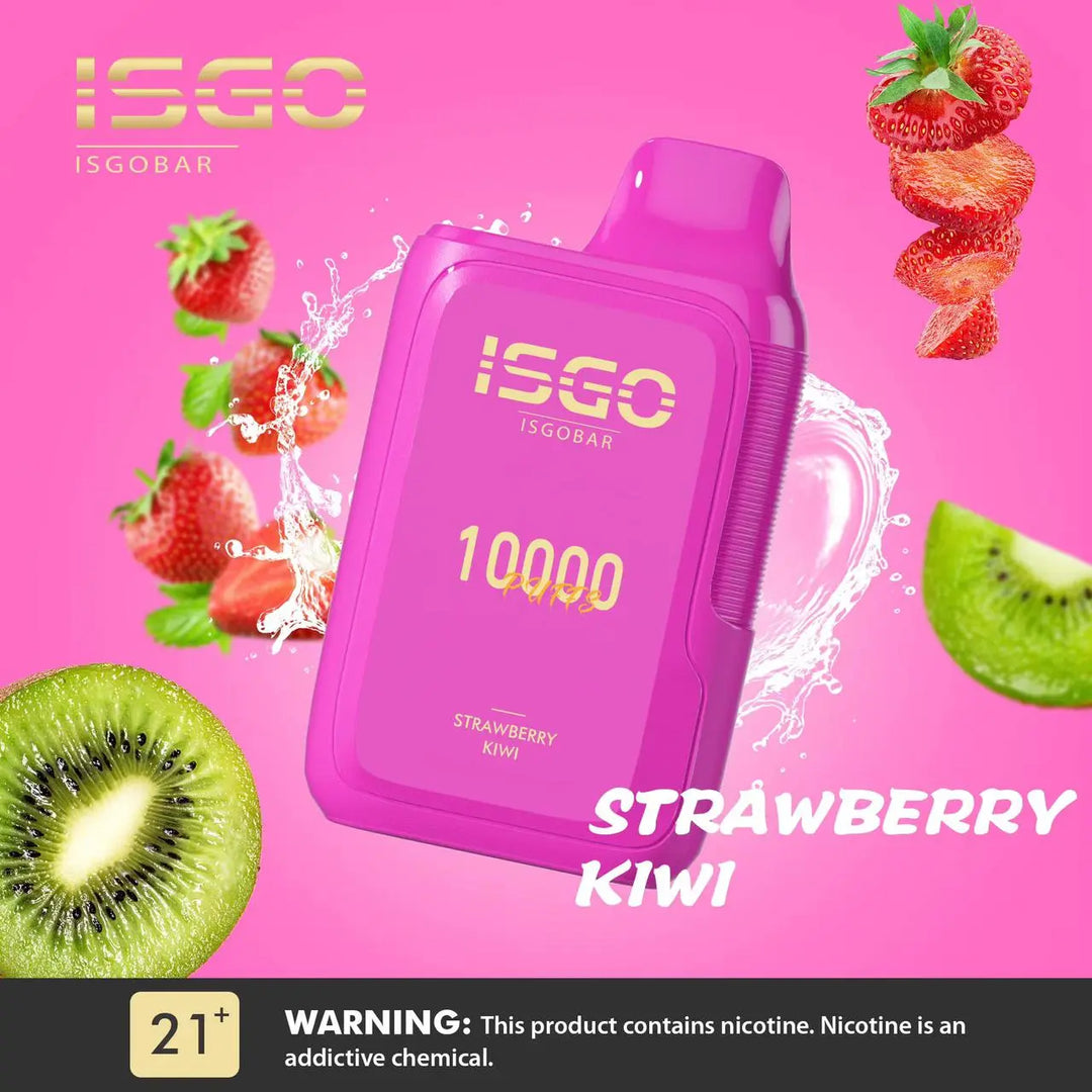 ISGO BAR 10000 - STRAWBERRY KIWI