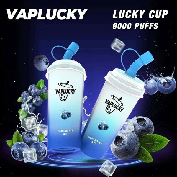 VAPLUCKY 9000 PUFF - BLUEBERRY ICE