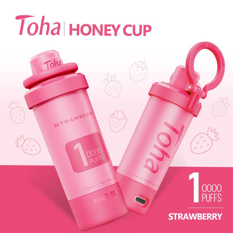 Toha Honey Cup 10000 Puff -  Strawberry (SWY)