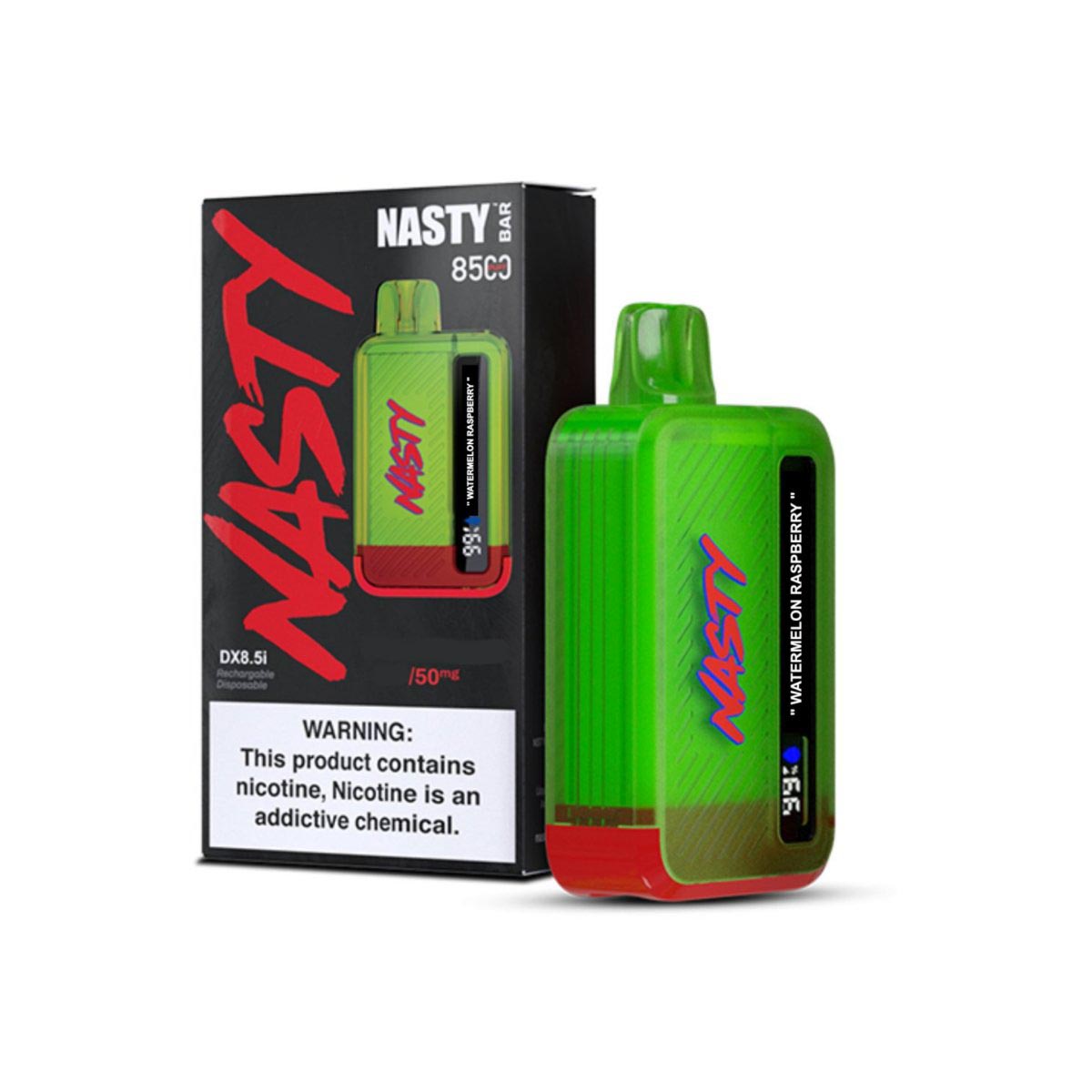 Nasty Bar 8500 Puffs Vape - Watermelon Raspberry