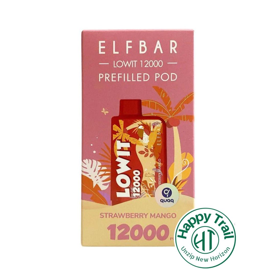 Elf Bar Lowit 12000 Puffs - Strawberry Mango (Only Pod) - HAPPYTRAIL