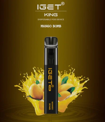 IGET King Vape Flavour- Mango Bomb- 2600 Puffs - HAPPYTRAIL