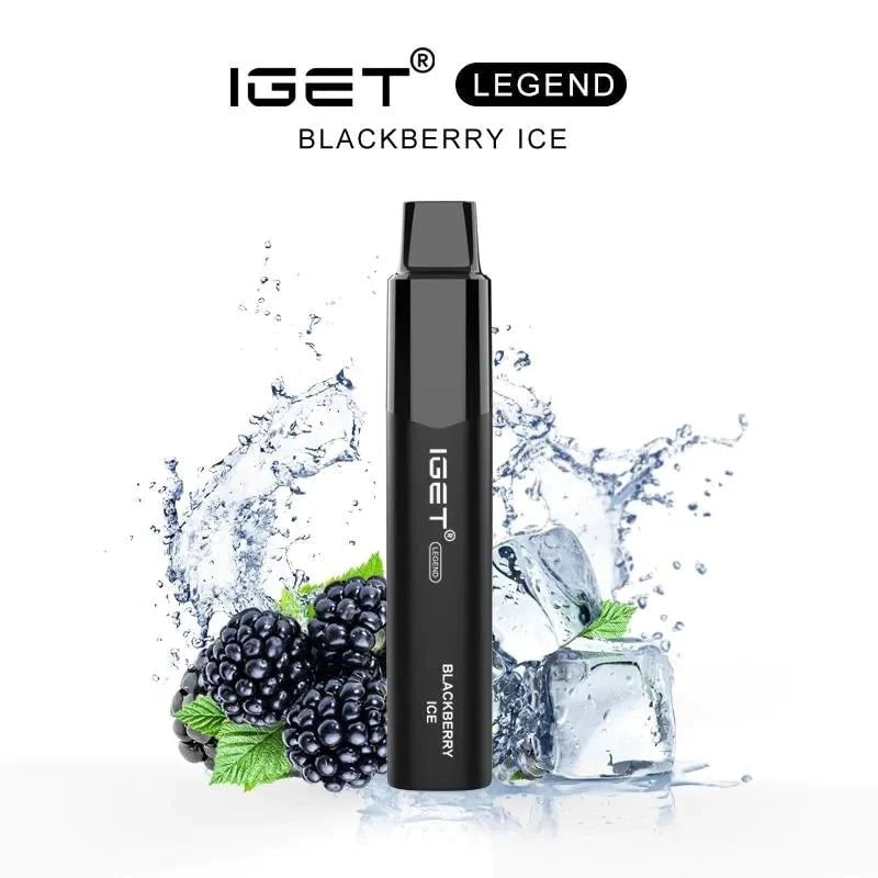 IGET (Legend) Flavour- Blackberry Ice- 4000 Puffs - HAPPYTRAIL