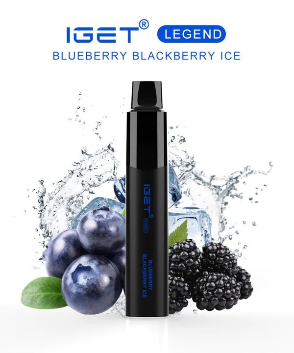 IGET (Legend) Flavour- Blueberry Blackberry Ice- 4000 Puffs - HAPPYTRAIL