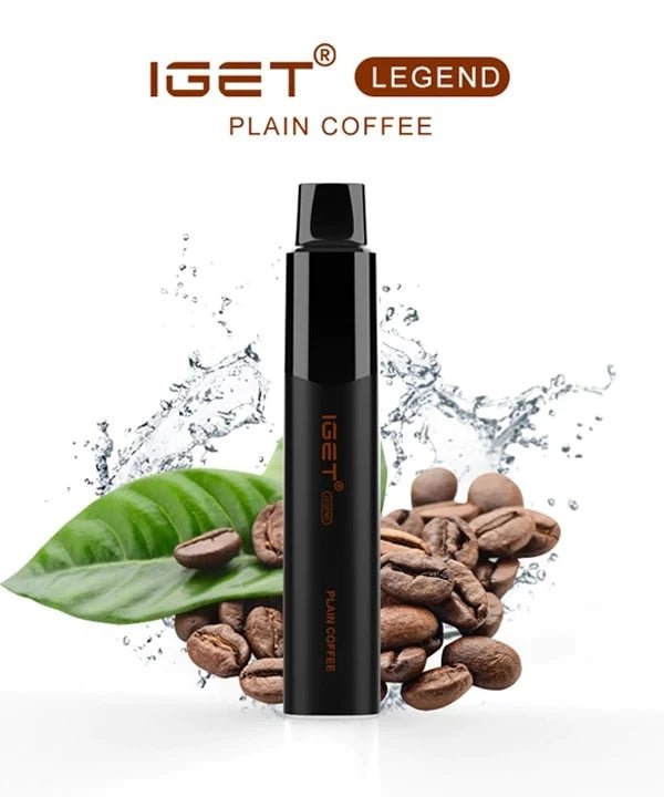 IGET (Legend) Flavour- Plain Coffee- 4000 Puffs - HAPPYTRAIL
