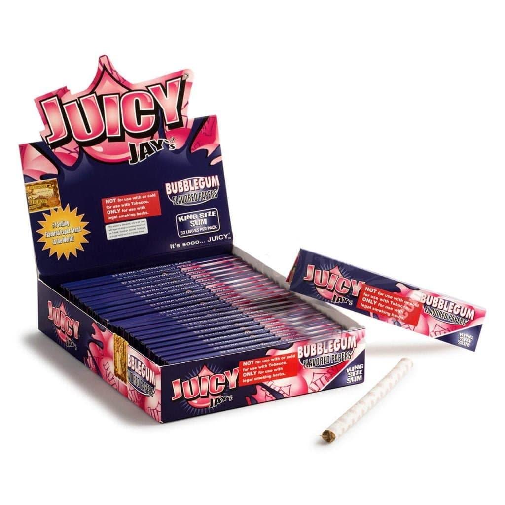 Juicy Jay Kingsize Rolling Papers Bubblegum - HAPPYTRAIL