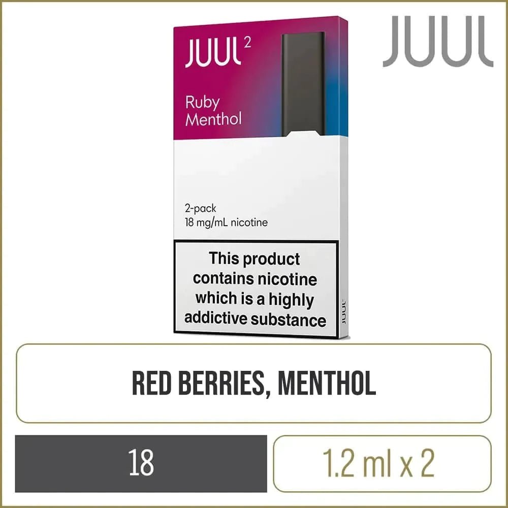 JUUL2 Pods - Ruby Menthol (2 Pods) - HAPPYTRAIL
