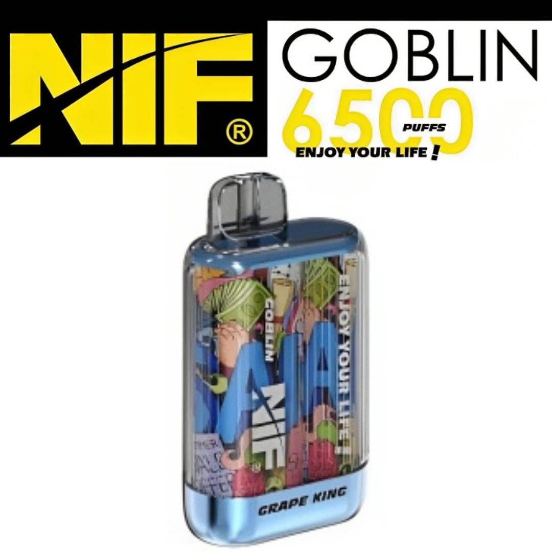 NIF GOBLIN 6500 PUFFS - GRAPE KING - HAPPYTRAIL