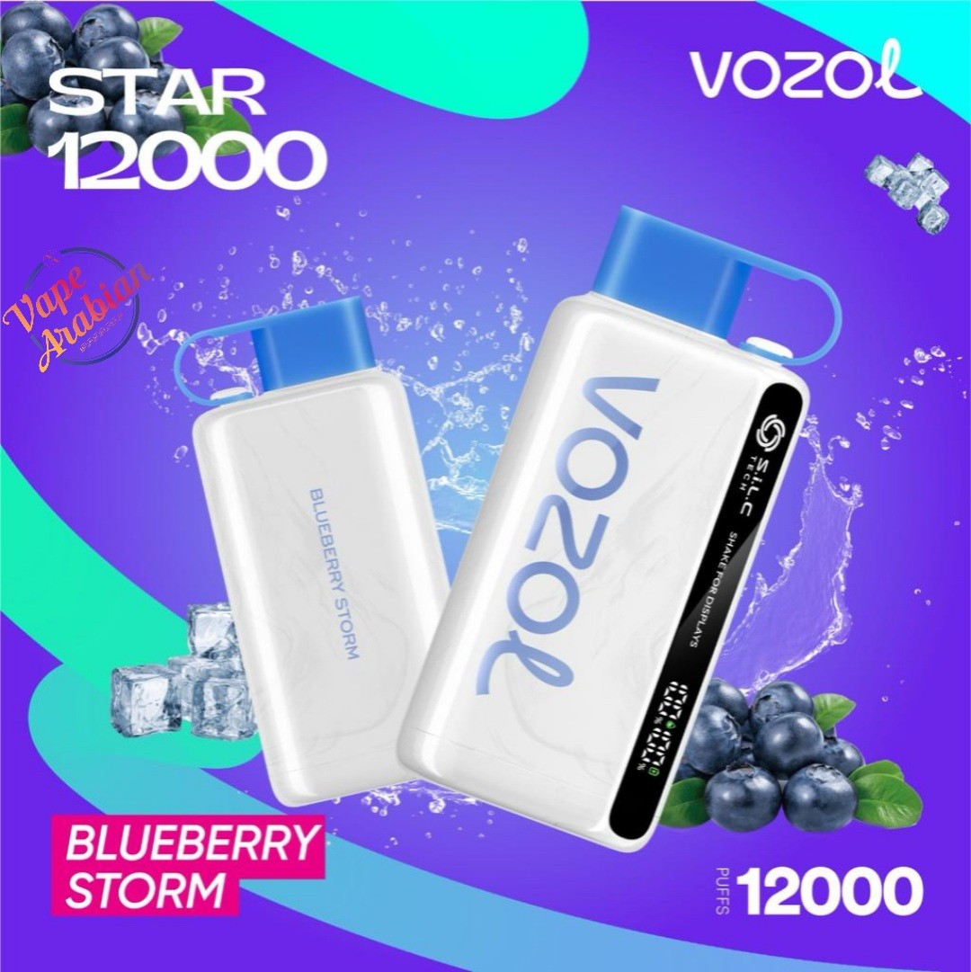 VOZOL STAR 12000 - BLUEBERRY STROM