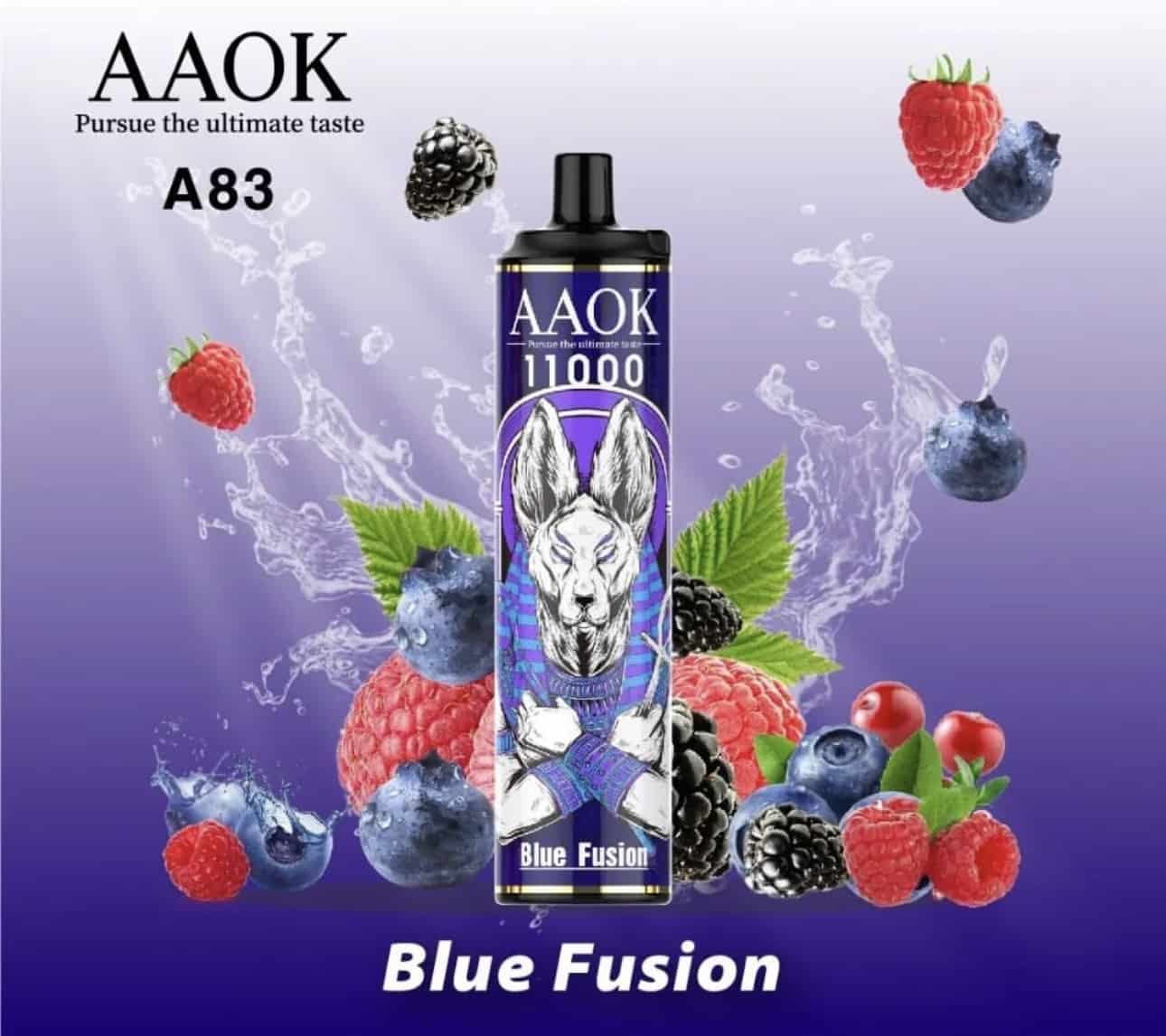 AAOK A83 11000 PUFFS - BLUE FUSION