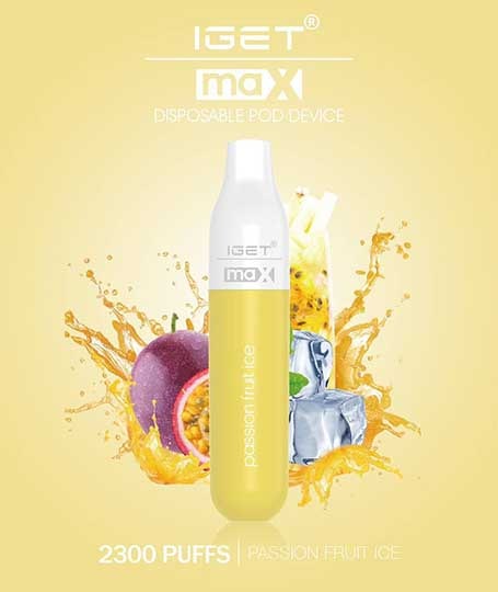 IGET Max Vape - Passion Fruit Ice (2300 Puffs)