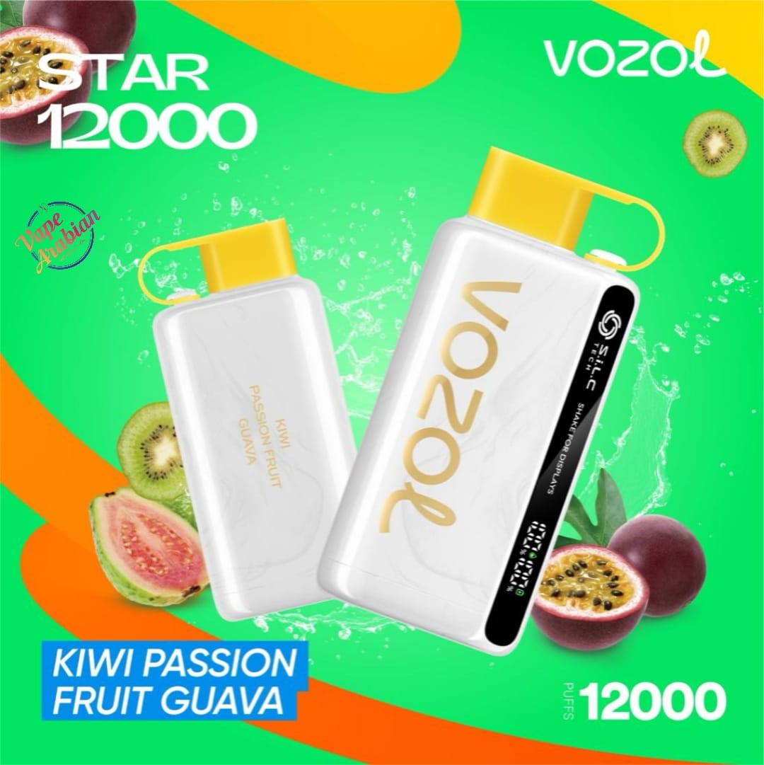 VOZOL STAR 12000 - KIWI PASSION FRUIT GUAVA