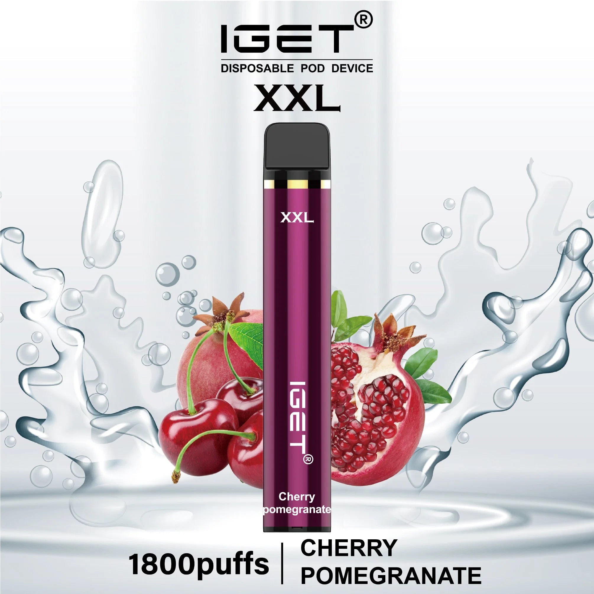 IGET (XXL) Flavour- Cherry Pomegranate- 1800 Puffs