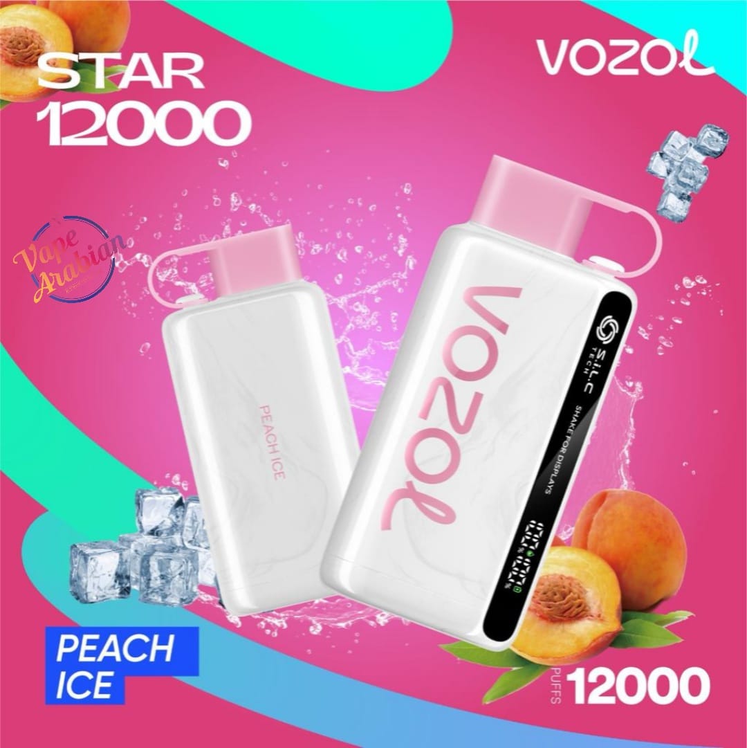 VOZOL STAR 12000 - PEACH ICE