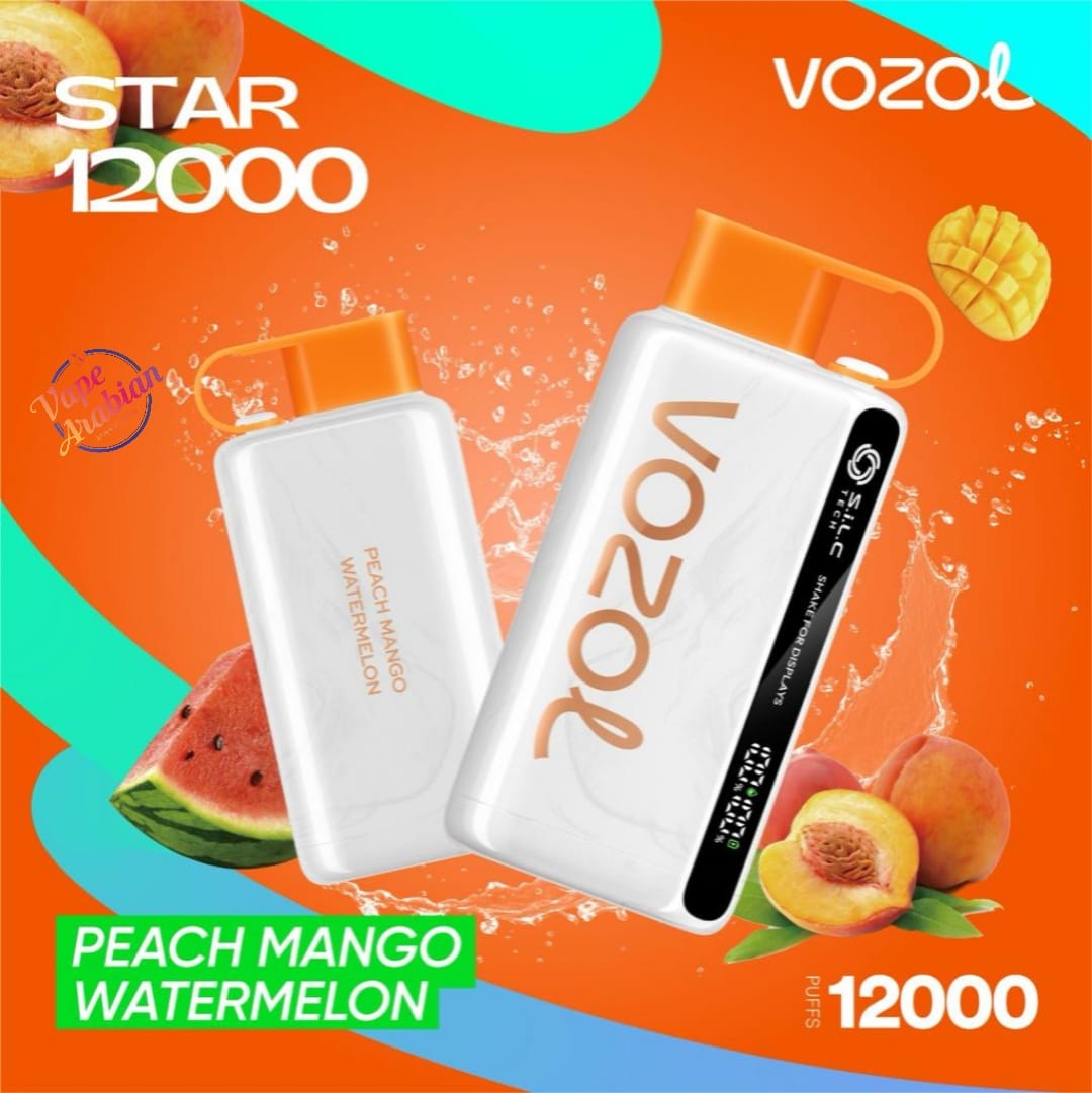 VOZOL STAR 12000 - PEACH MANGO WATERMELON