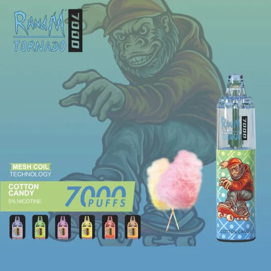 Randm Tornado Vape  - Cotton Candy (7000 Puffs)