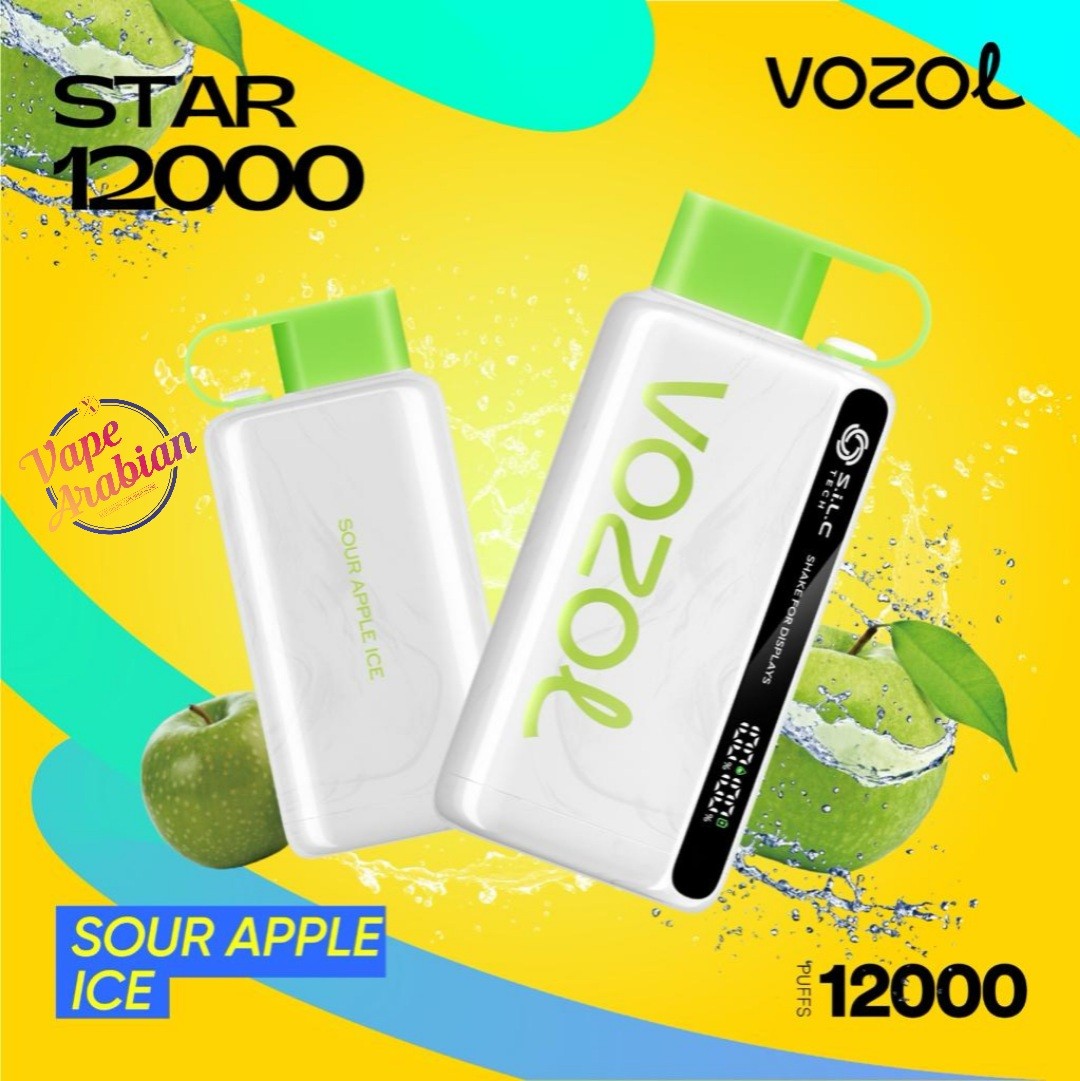 VOZOL STAR 12000 - SOUR APPLE ICE