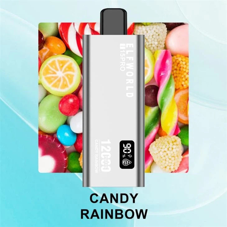Elf World i15 Pro 12000 Puffs - Candy Rainbow