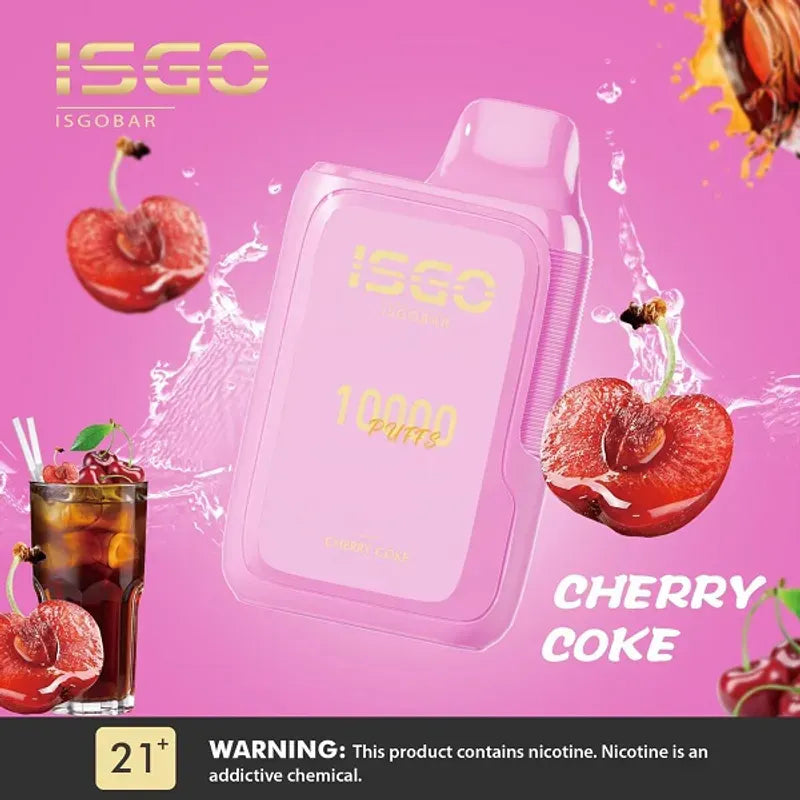 ISGO BAR 10000 - CHERRY COKE