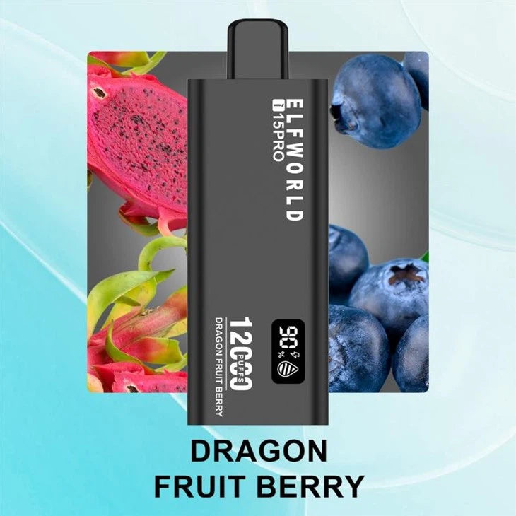 Elf World i15 Pro 12000 Puffs - Dragon Fruit Berry