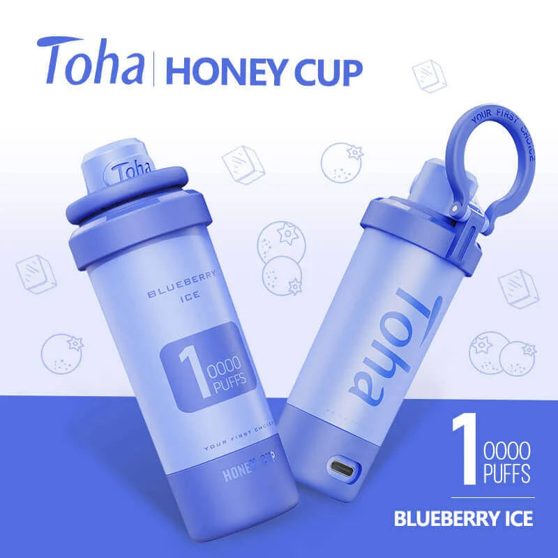 Toha Honey Cup 10000 Puff -  Blueberry Ice (BYE)