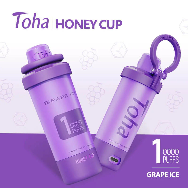 Toha Honey Cup 10000 Puff -  Grape Ice (GRA)