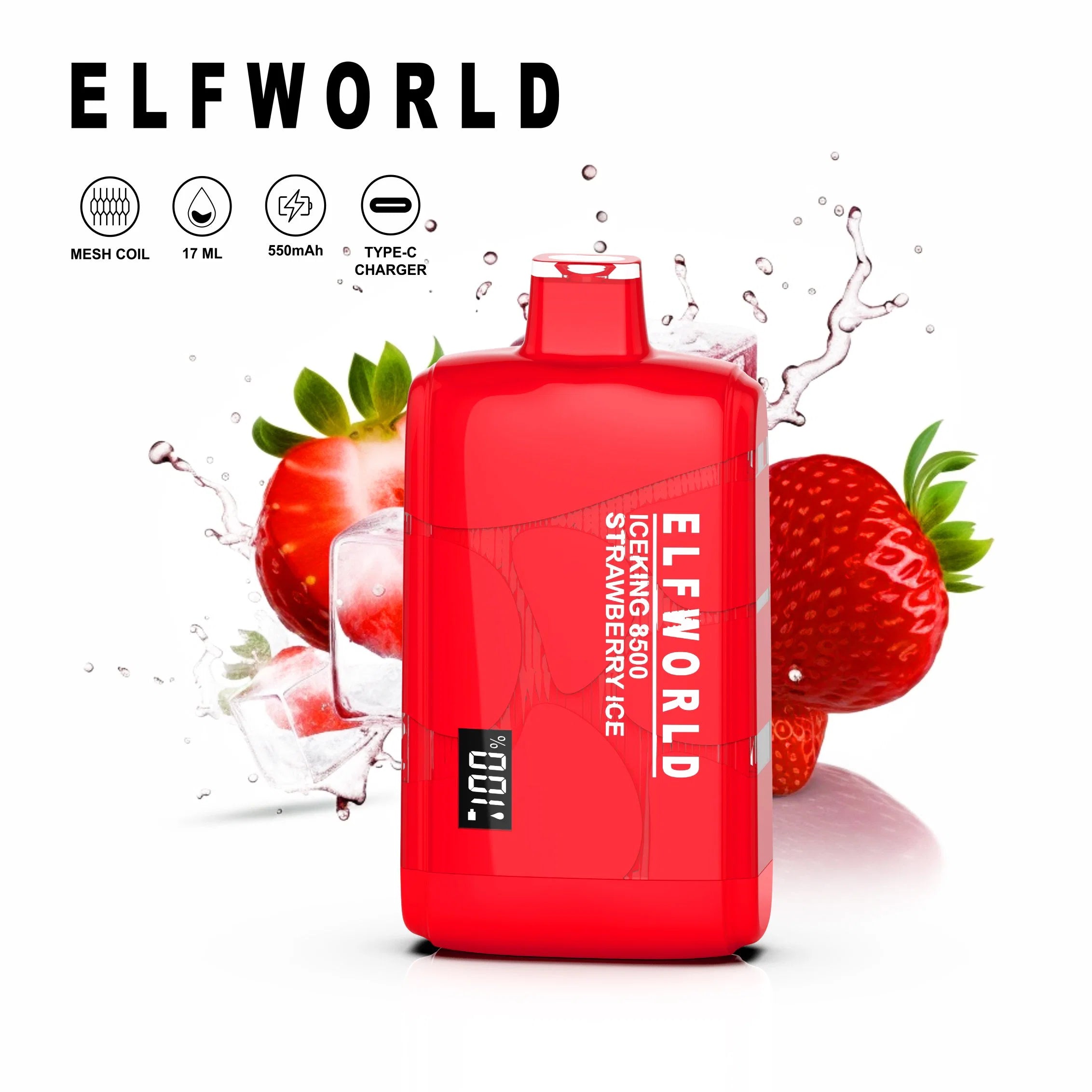 Elf World Ice King 8500 Vape - Strawberry Ice