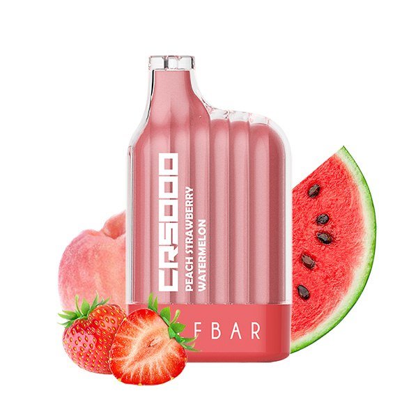 Elf Bar CR5000 - Peach Strawberry Watermelon (5000 Puffs) - HAPPYTRAIL