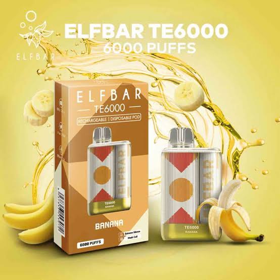 Elf Bar Vape TE6000 Banana (6000 Puffs) - HAPPYTRAIL