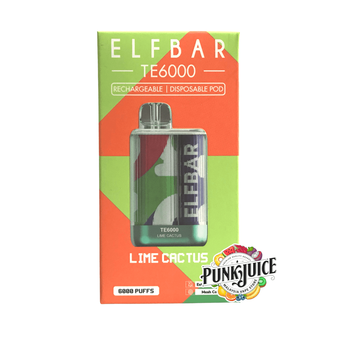 Elf Bar Vape TE6000 Lime Cactus (6000 Puffs) - HAPPYTRAIL