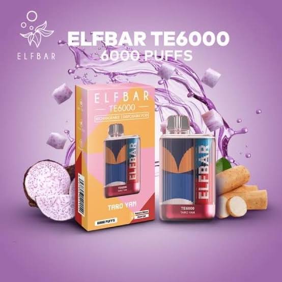 Elf Bar Vape TE6000 Taro Yam (6000 Puffs) - HAPPYTRAIL