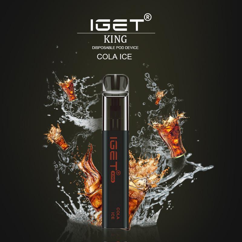 IGET King Vape Flavour- Cola Ice- 2600 Puffs - HAPPYTRAIL
