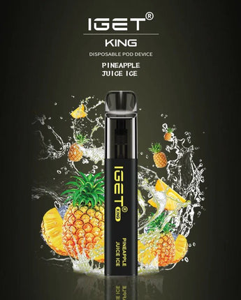 IGET King Vape Flavour- Pineapple Juice Ice- 2600 Puffs - HAPPYTRAIL
