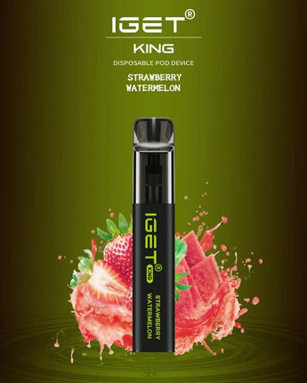 IGET King Vape Flavour- Strawberry Watermelon- 2600 Puffs - HAPPYTRAIL