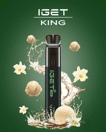 IGET King Vape Flavour- Vanilla Ice Cream- 2600 Puffs - HAPPYTRAIL