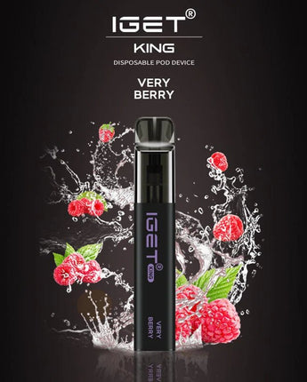 IGET King Vape Flavour- Very Berry- 2600 Puffs - HAPPYTRAIL