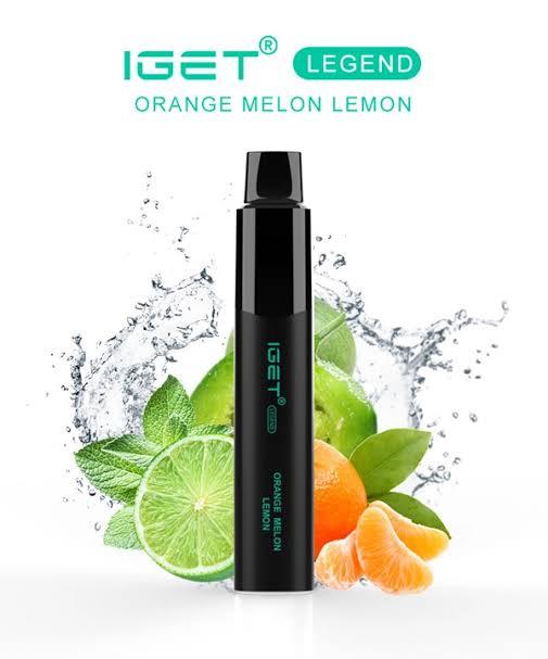 IGET (Legend) Flavour- Orange Melon Lemon- 4000 Puffs - HAPPYTRAIL