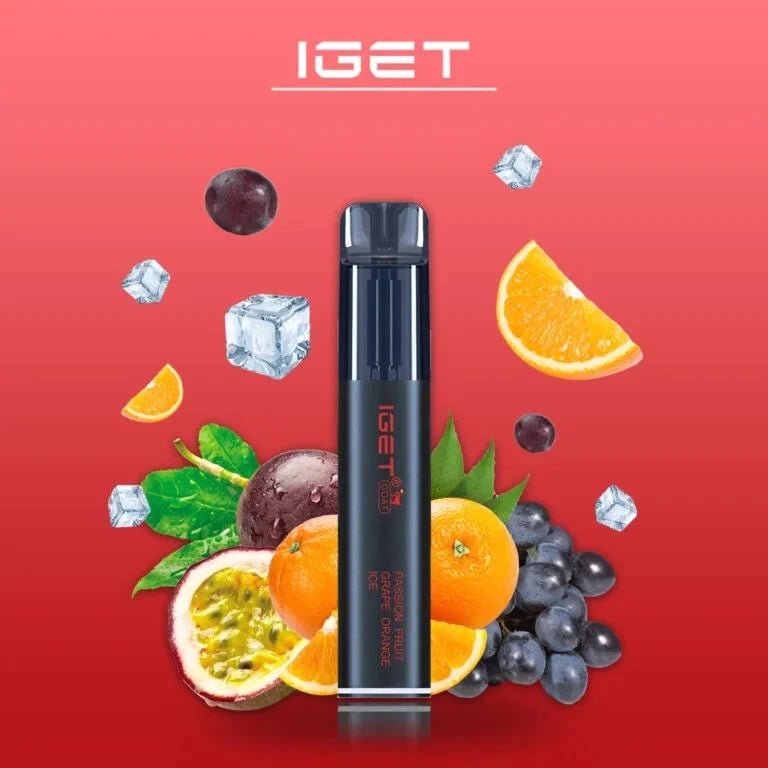 IGET (Pro) Flavour- Passion Fruit Grape Orange Ice- 5000 Puffs - HAPPYTRAIL