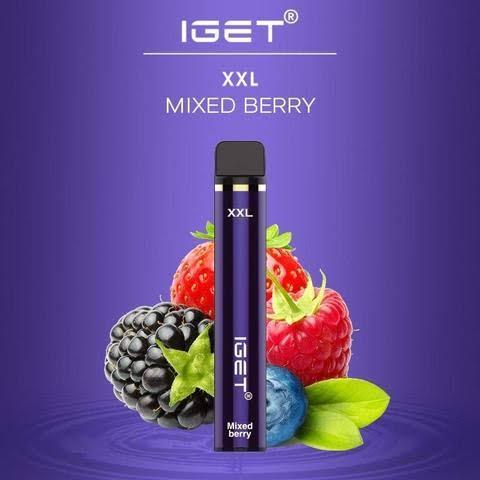 IGET (XXL) Flavour- Mixed Berry- 1800 Puffs - HAPPYTRAIL