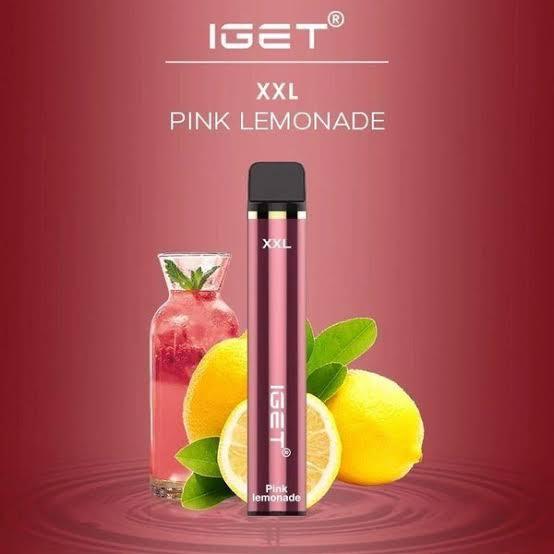IGET (XXL) Flavour- Pink lemonade- 1800 Puffs - HAPPYTRAIL