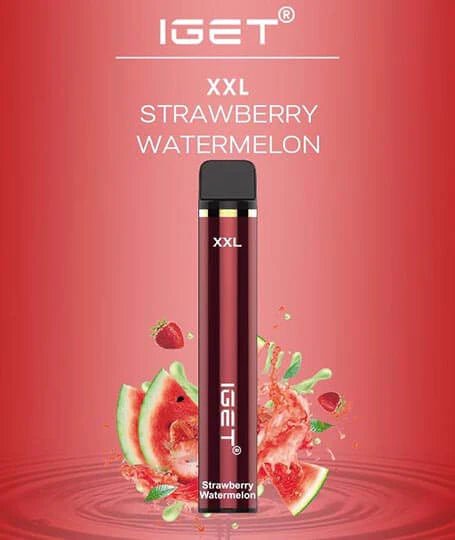 IGET (XXL) Flavour- Strawberry Watermelon- 1800 Puffs - HAPPYTRAIL