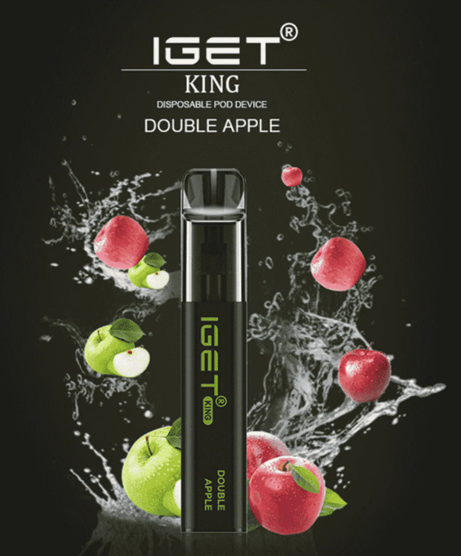 IGET King Vape Flavour- Double Apple- 2600 Puffs - HAPPYTRAIL 