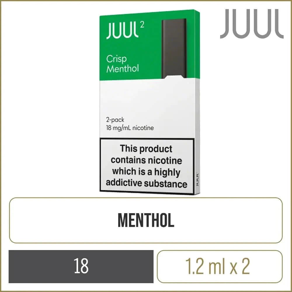 JUUL2 Pods - Crisp Menthol (2 Pods) - HAPPYTRAIL