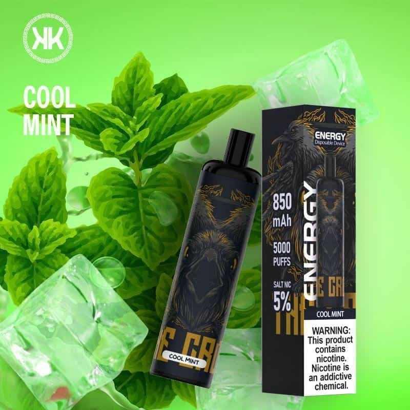 KK Energy vape - Cool Mint (5000 Puffs) - HAPPYTRAIL