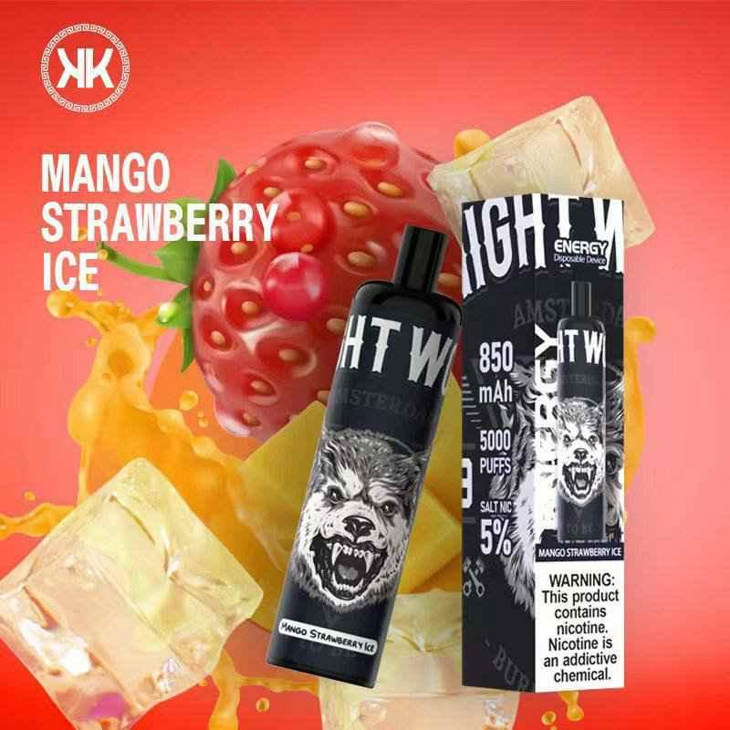 KK Energy vape - MANGO STRAWBERRY ICE (5000 Puffs) - HAPPYTRAIL