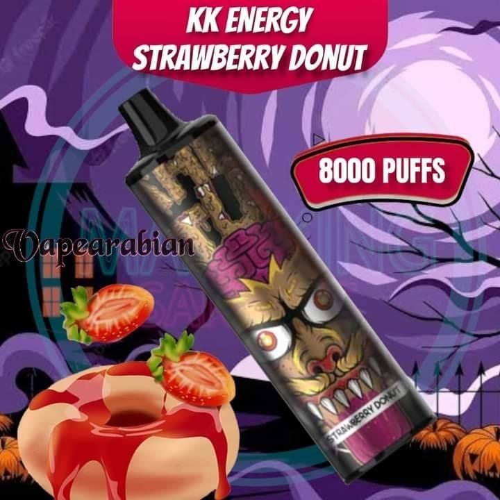 KK Energy Vape - Strawberry Donut (8000 Puffs) - HAPPYTRAIL