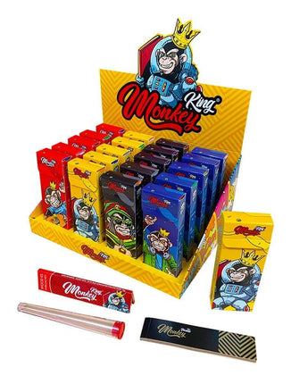 Monkey King Smokers Kit contains Rolling Papers + Tips + Tube - HAPPYTRAIL