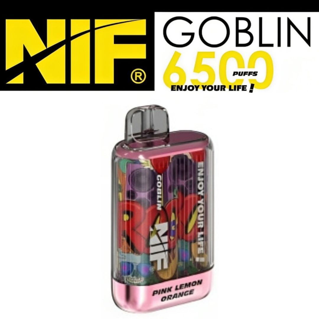 NIF GOBLIN 6500 PUFFS - PINK LEMON ORANGE - HAPPYTRAIL