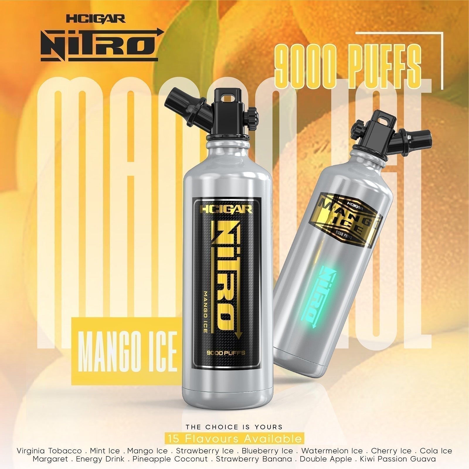 NITRO 9000 PUFFS - MANGO ICE - HAPPYTRAIL