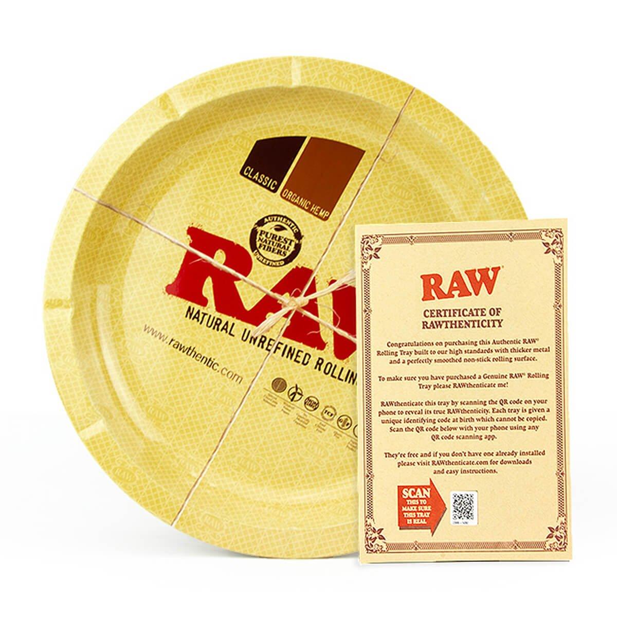 RAW Metal Round Rolling Tray - HAPPYTRAIL